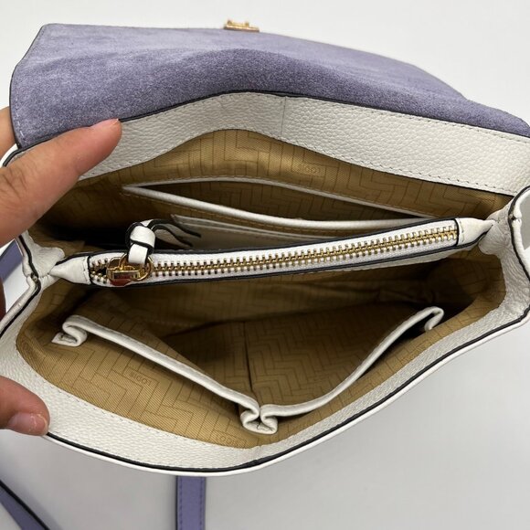 Lodis Periwinkle And White Envelope Crossbody Bag - Picture 10 of 10